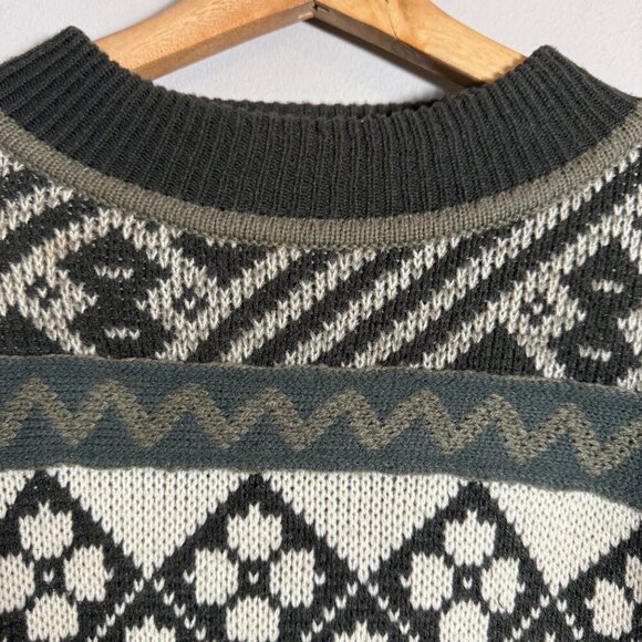 Vintage Geometric Eclectic Grandpa Sweater Pullover Men's Large 90s Retro Comfy - Picture 6 of 12